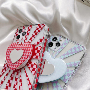 Indie Heart Checkered iPhone Case