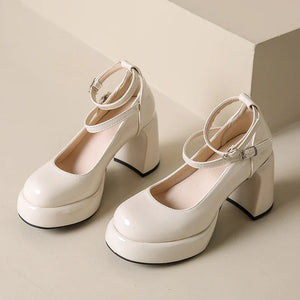 Patent Leather Mary Jane High Heels