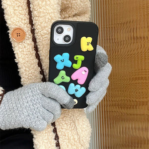 Puffy Alphabet iPhone Case