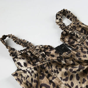 Y2K Leopard Corset Top