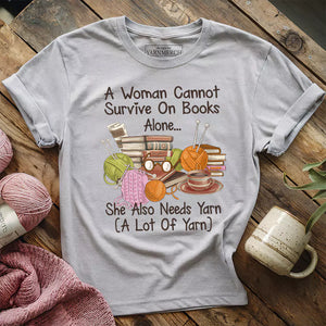 Books & Yarn Lover T-shirt