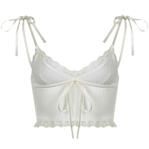 Hopeless Romantic Lace Tie Top