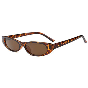 Y2K Skinny Oval Sunglasses