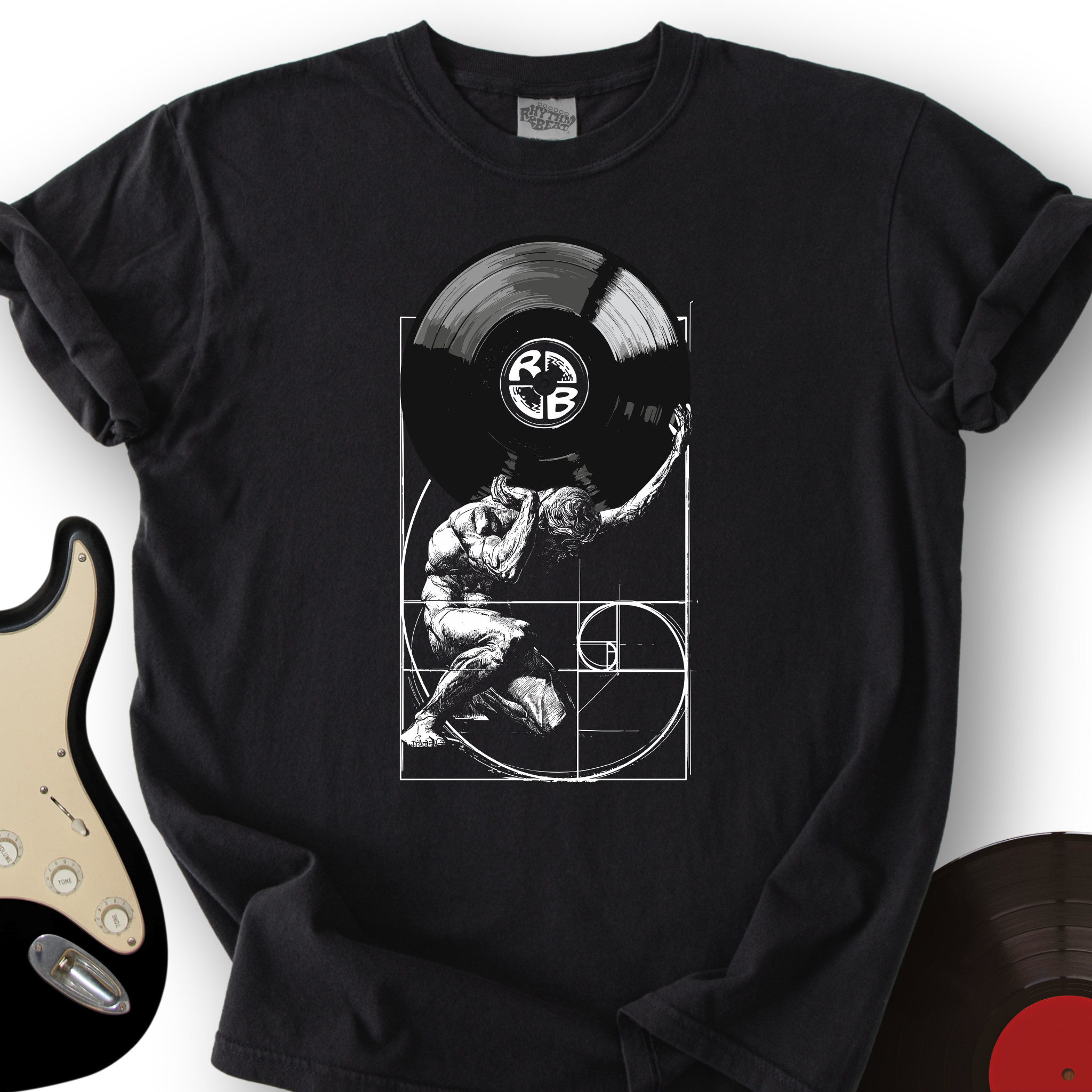 Atlas Fibonacci Vinyl T-Shirt