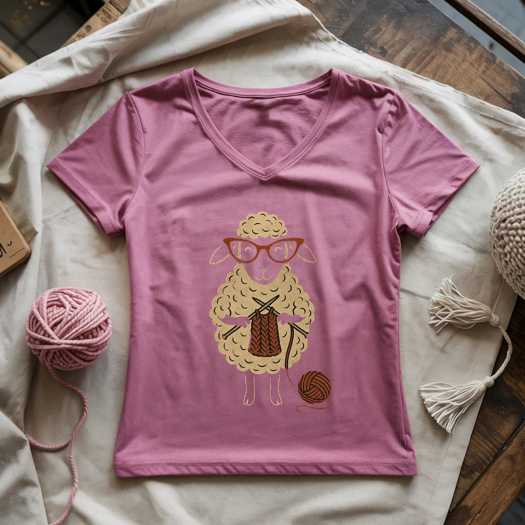 Knit Happens Lady V-neck
