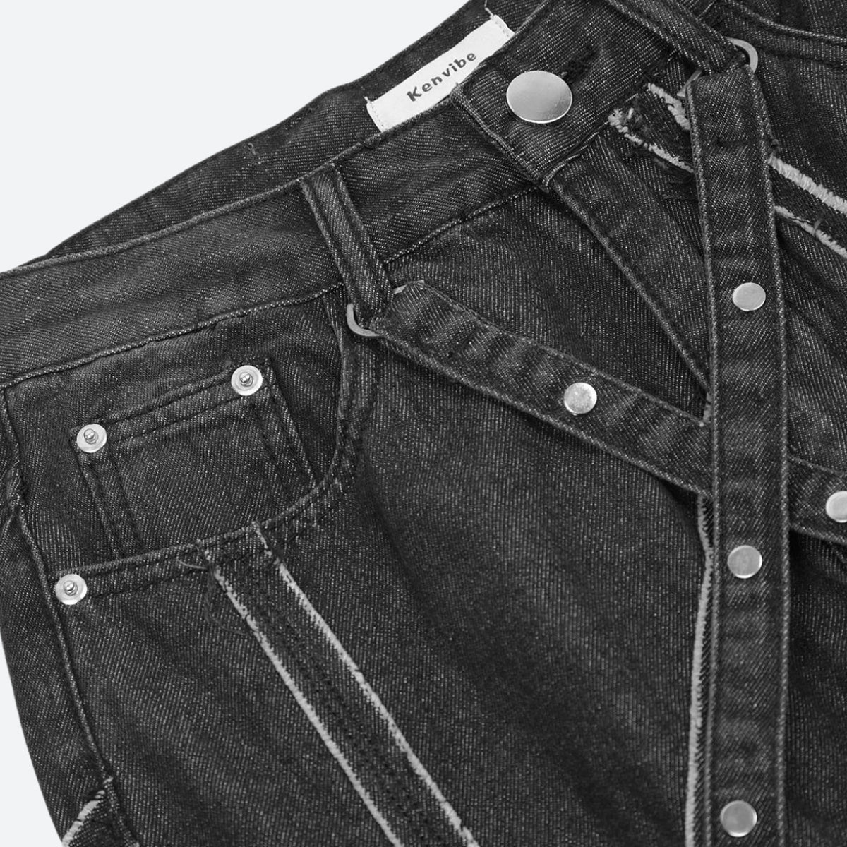 Cyberpunk Patchwork Jeans