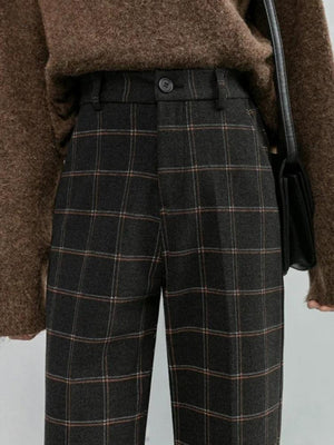 Dark Academia Plaid Pants
