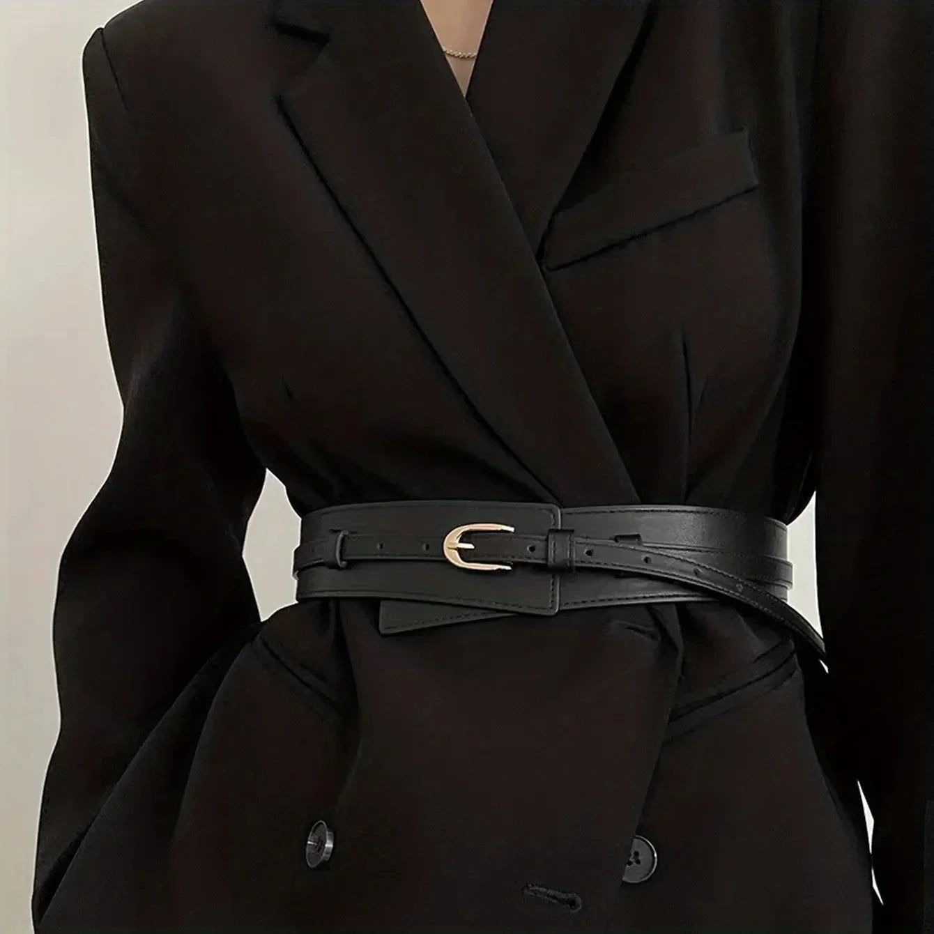 Detachable Faux Leather Belt