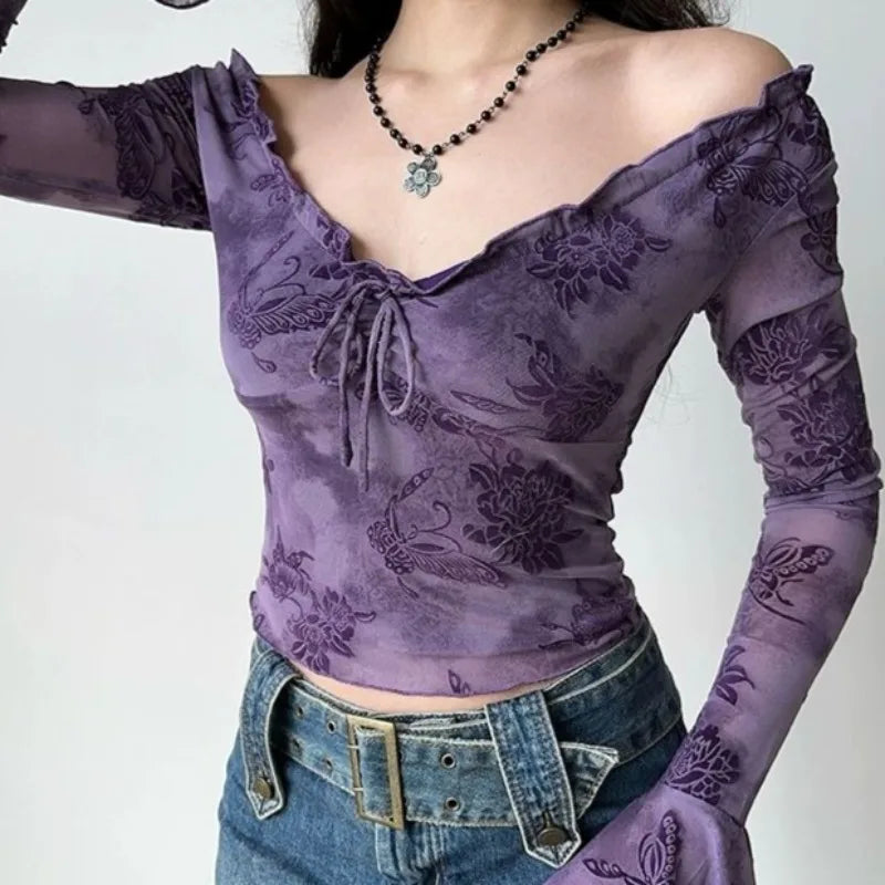 Floral Purple Top