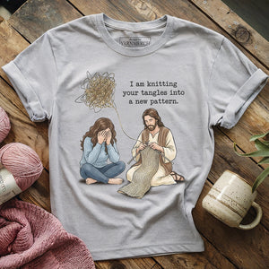 God Knitting Tangles T-shirt