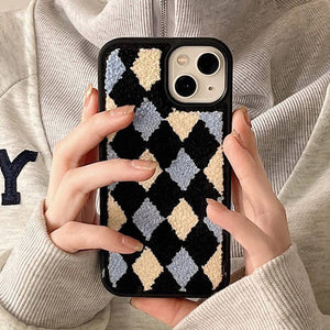 High School Fuzzy iPhone Case