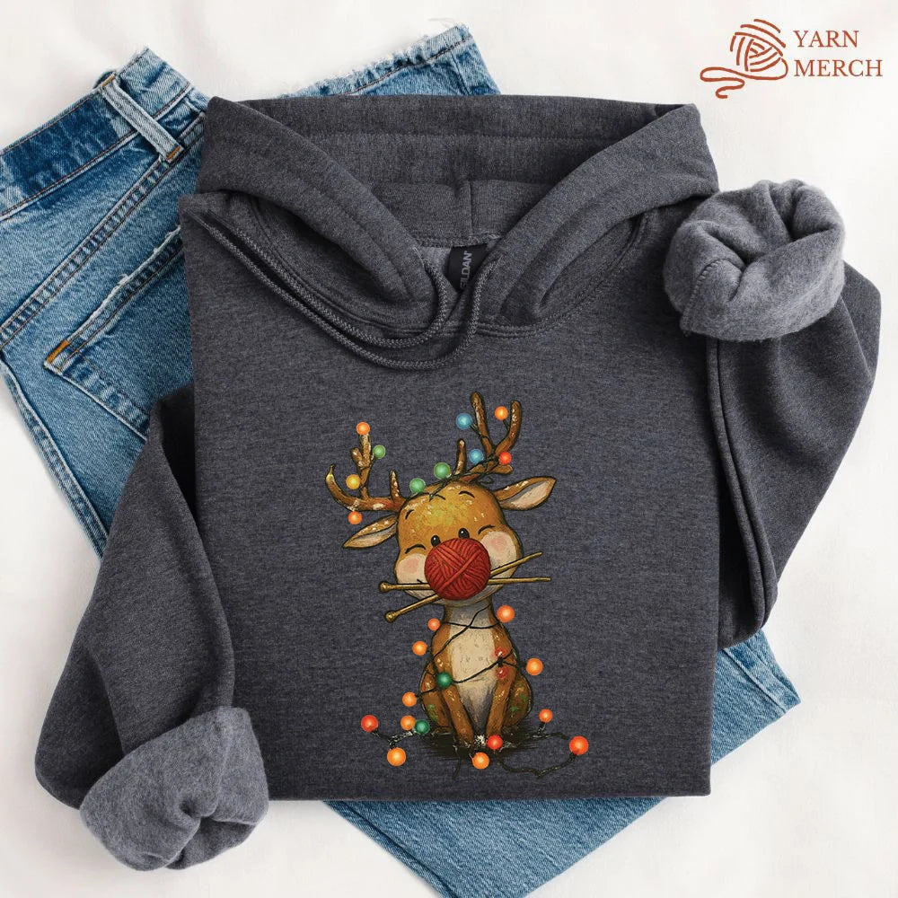Knitmas Reindeer Hoodie