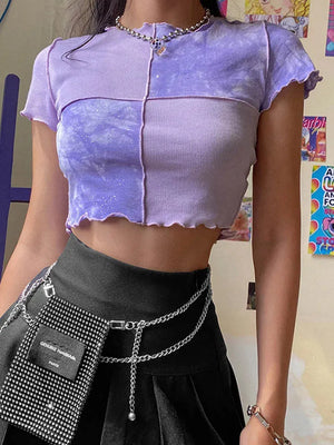 Patchwork Crop Top