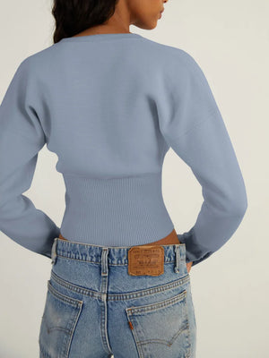 Ribbed Slim Fit Cardigan