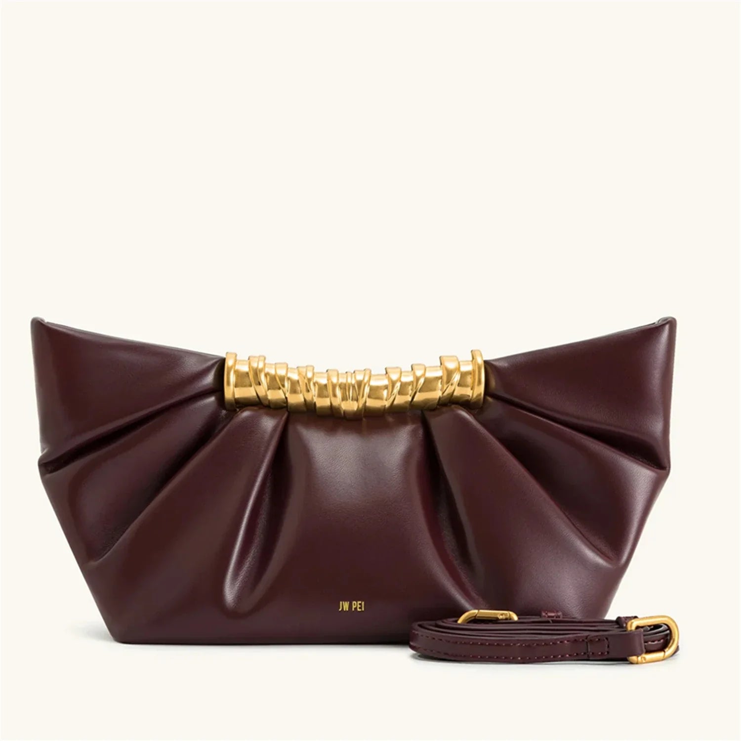 Ruched Clutch Bag
