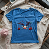 Waiting For Xmas Lady V-neck