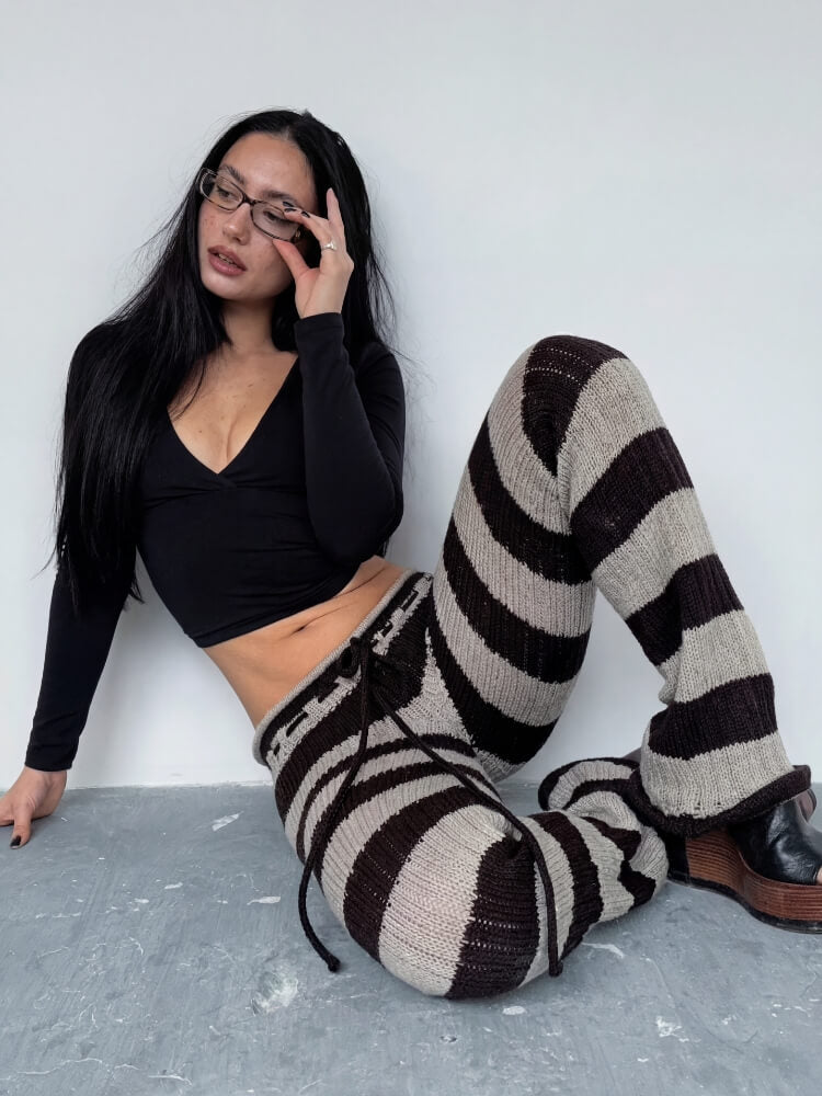 Striped Knit Pants