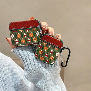 Teddy Red Bow Airpods Case