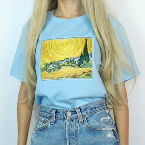 Wheat Field with Cypresses Tee