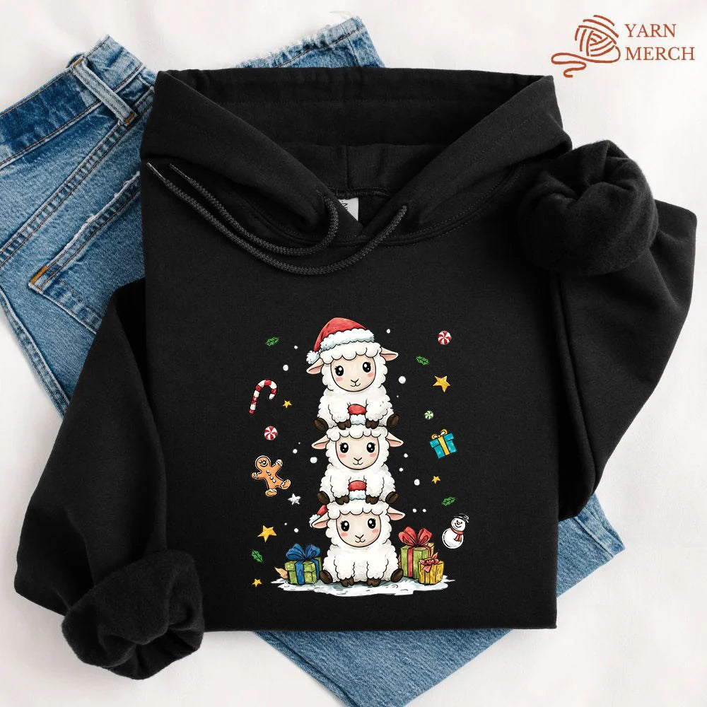 Woolly Christmas Tower Hoodie