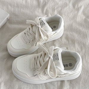 Self Made Skater Sneakers in White