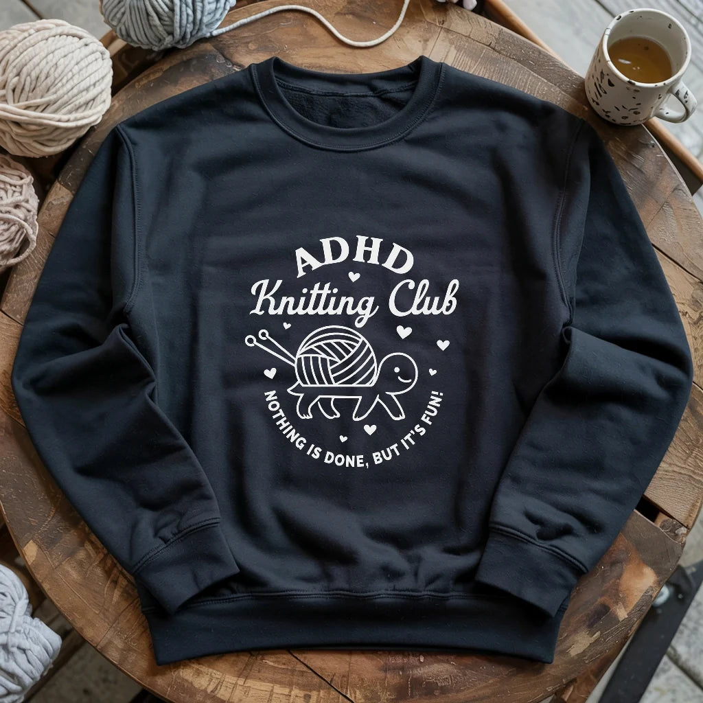 ADHD Knitting Club Sweatshirt