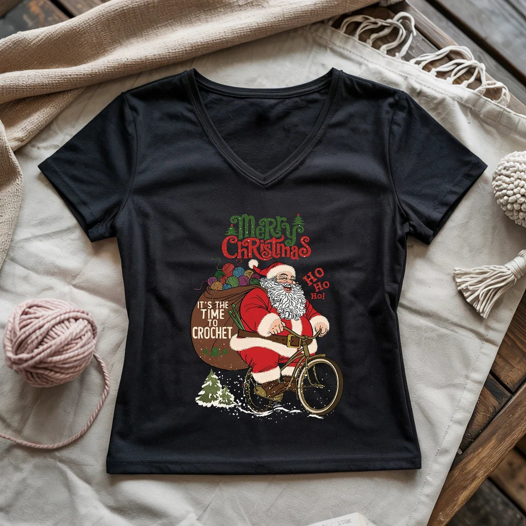 Ho Ho Hooked Lady V-neck