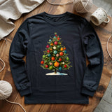 Yarn Christmas Tree Long Sleeve T-shirt