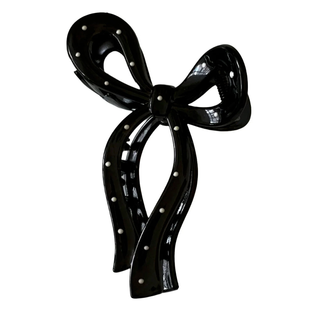 Bow Polka Dot Hair Claw