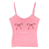 Y2K Bows Skinny Tank Top