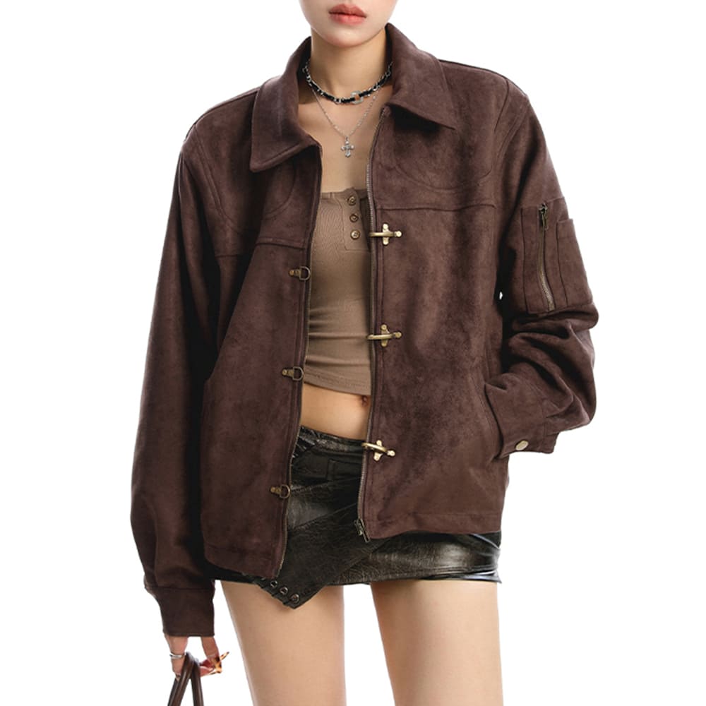 Burnt Sugar Suede Jacket