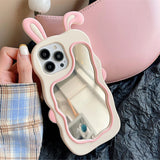 3D Bunny Mirorr iPhone Case