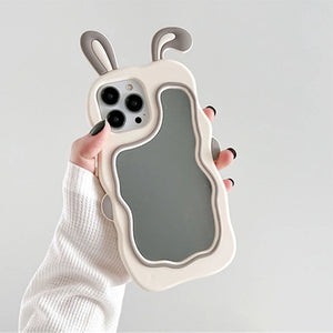 3D Bunny Mirorr iPhone Case