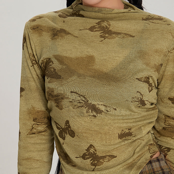 Butterfly Aesthetic Long Sleeve Top