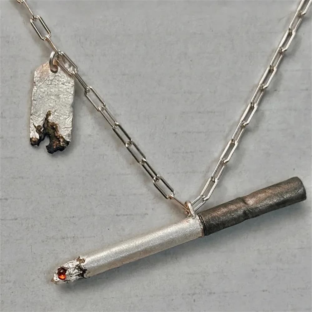Cigarette Pendant Necklace