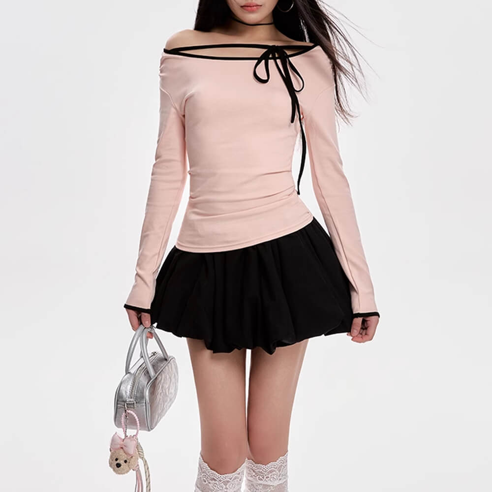 Coquette Girl Off-Shoulder Top