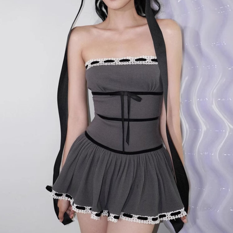 French Maid Grey Dress