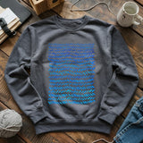 Watercolor knitting pattern Sweatshirt