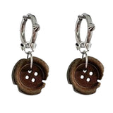 Downtown Girl Button Earrings