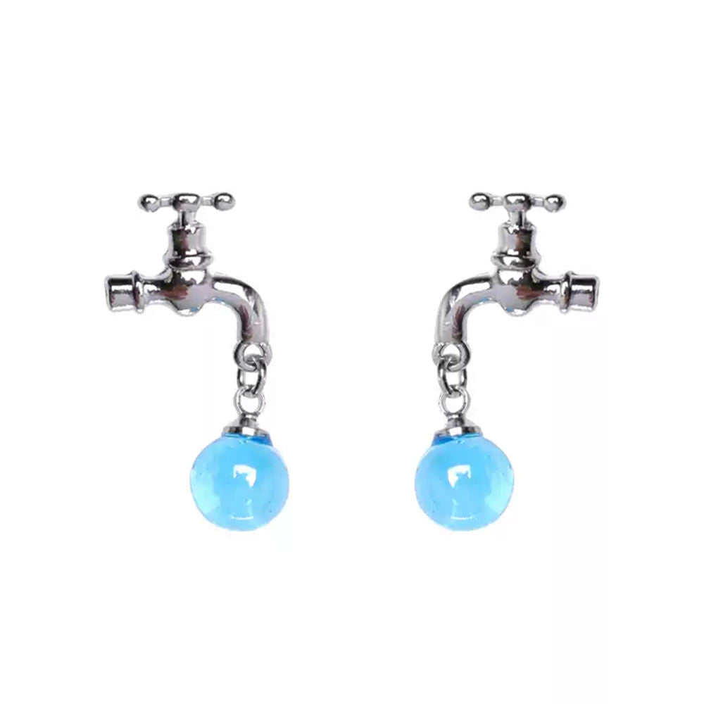 Faucet-Shaped Drop Earrings
