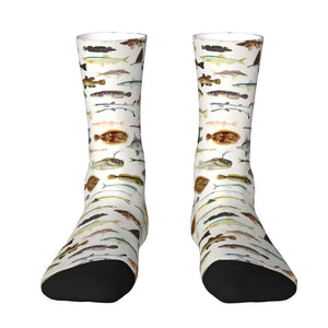 Fish Print Socks