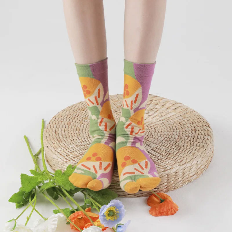 Secret Garden Split Toe Tabi Socks