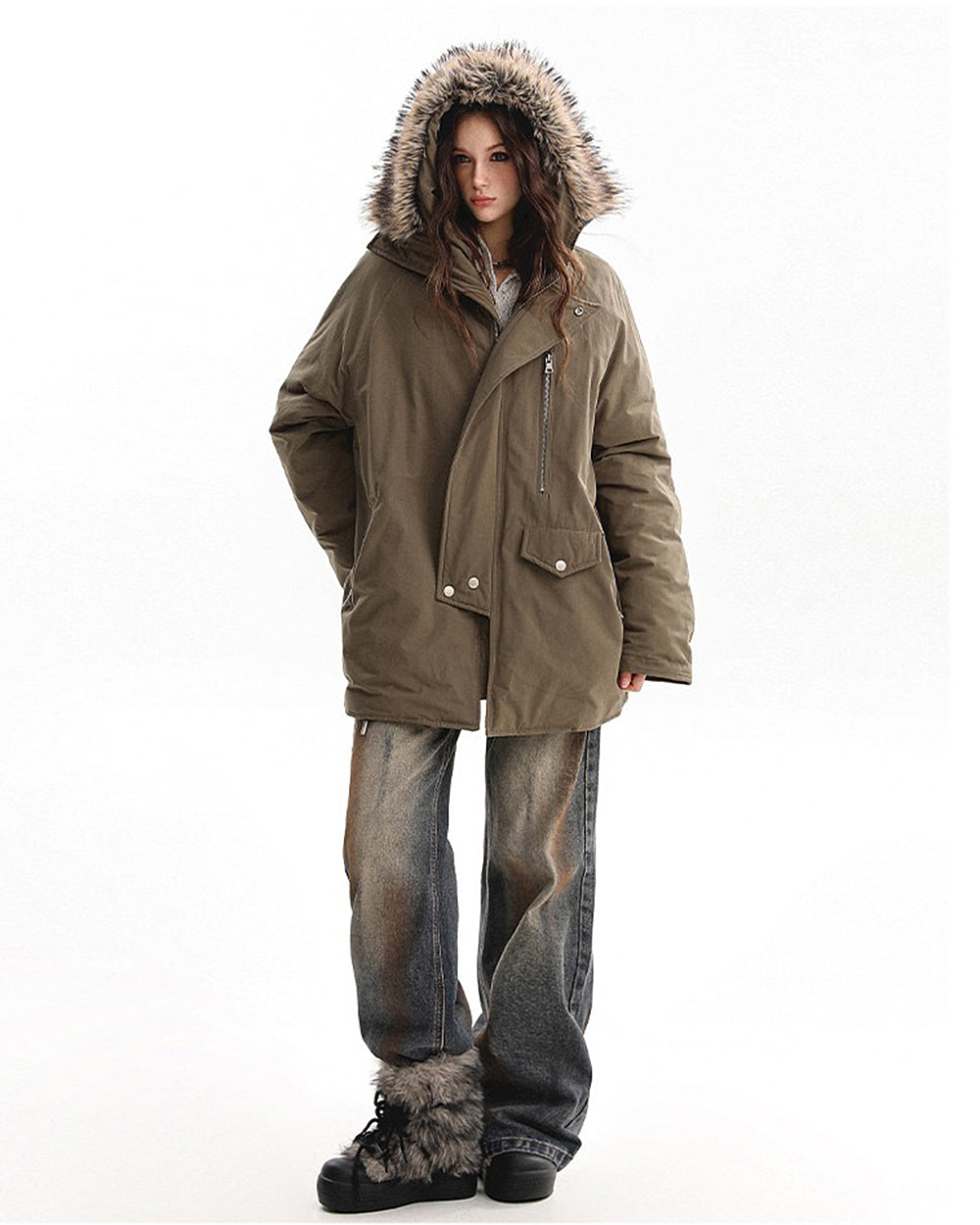 Bad Reputation Fur Trim Parka