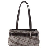Gossip Goes Around Plaid Belted Bag