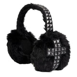 Grunge Studded Cross Earmuffs