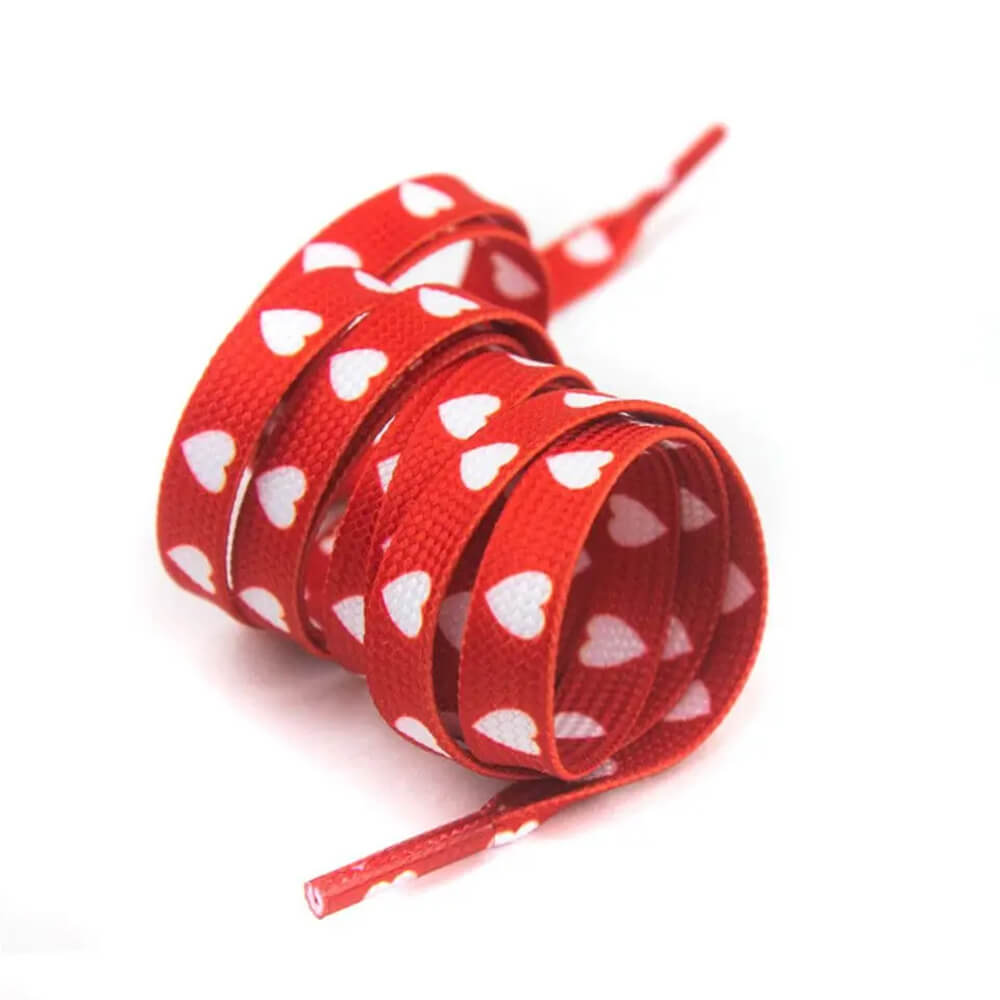 Hearts Print Shoe Laces