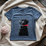 Hooked Pup Lady V-neck