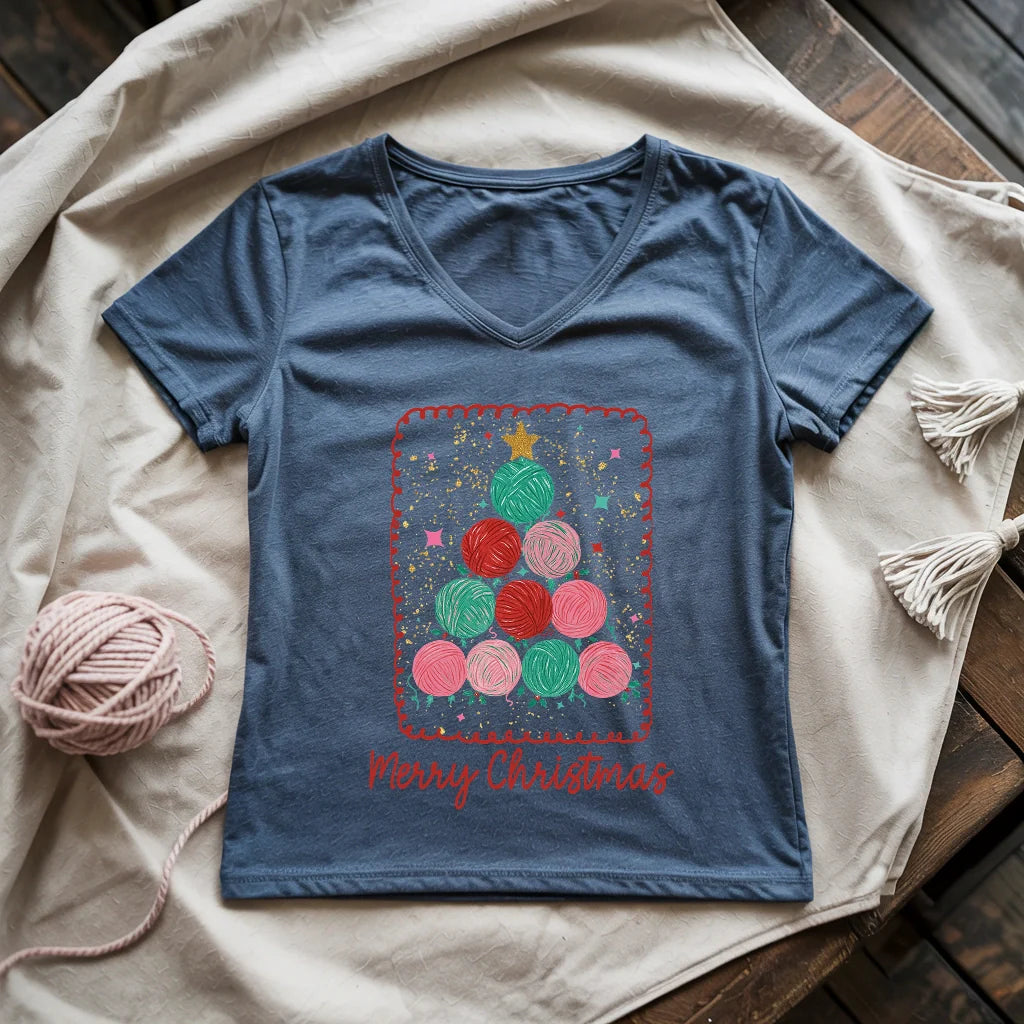 Yarn Tree Lady V-neck