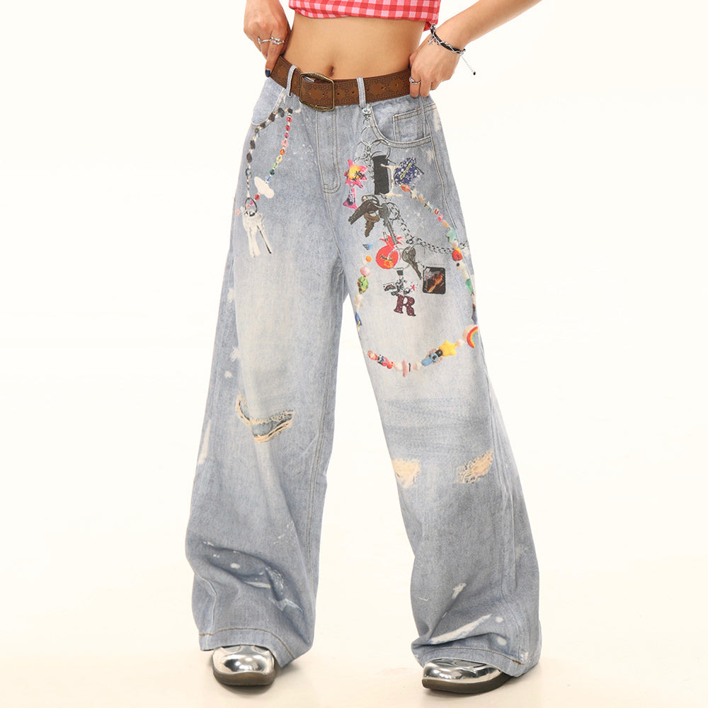 Lucky Trinket Wide-Leg Jeans