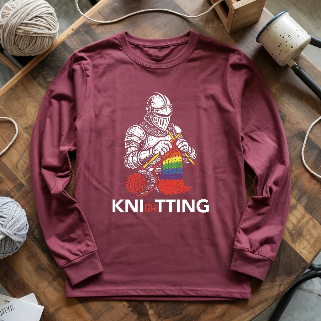 Knight Knitting Long Sleeve T-shirt